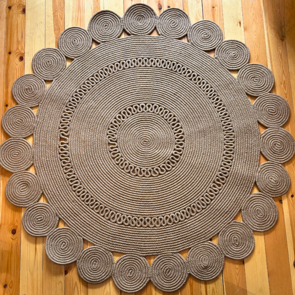 Χαλί από πλεγμένη γιούτα