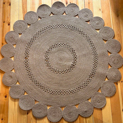 Χαλί από πλεγμένη γιούτα