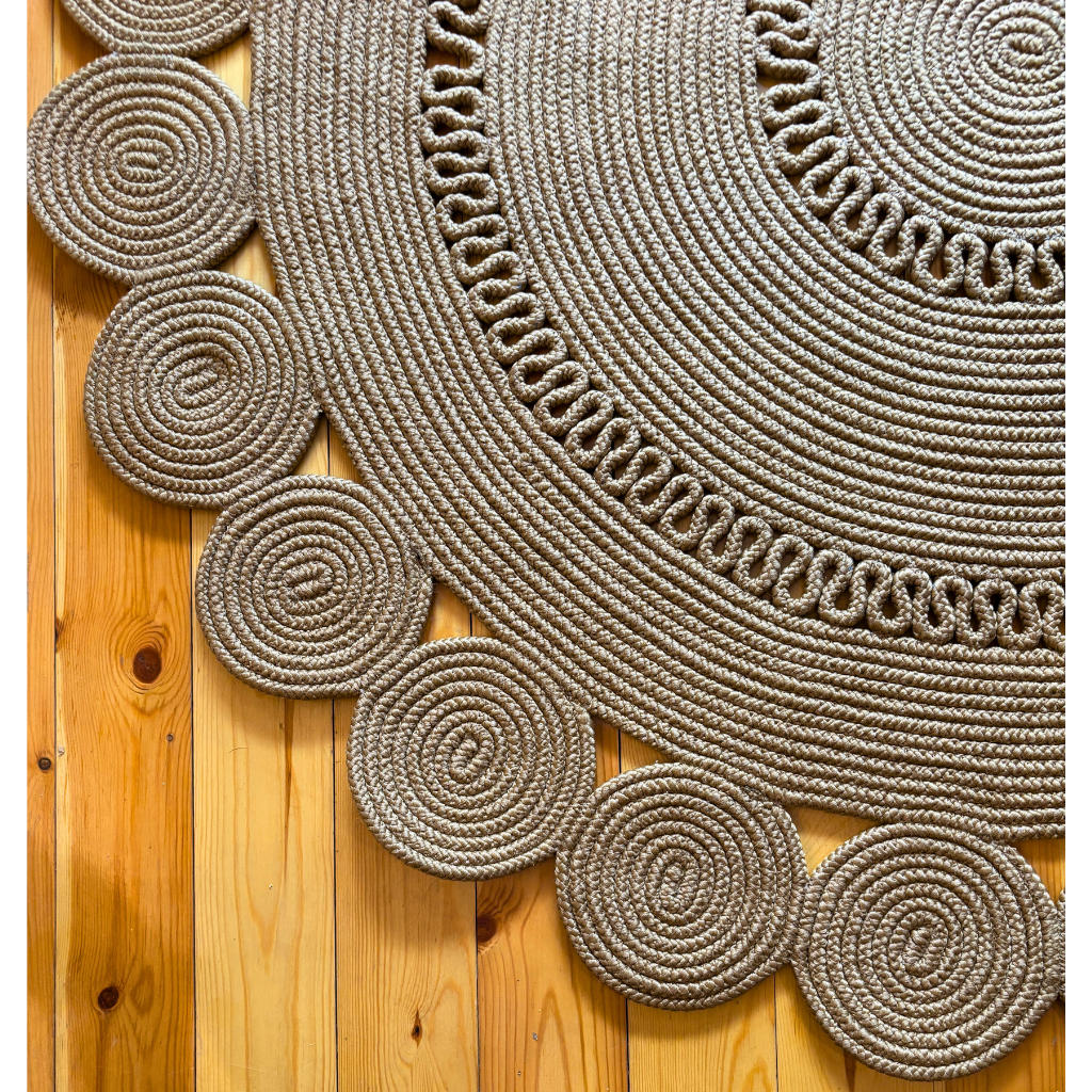 Χαλί από πλεγμένη γιούτα