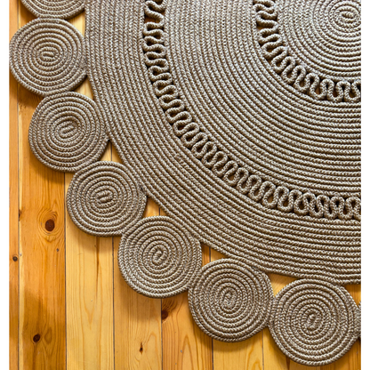 Χαλί από πλεγμένη γιούτα