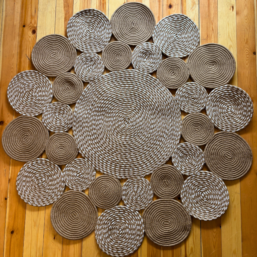 Χαλί από πλεγμένη γιούτα