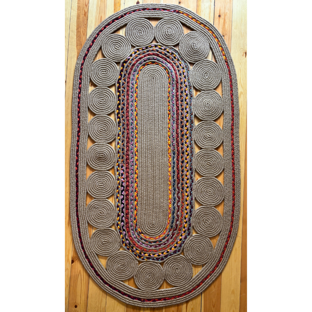 Χαλί από πλεγμένη γιούτα