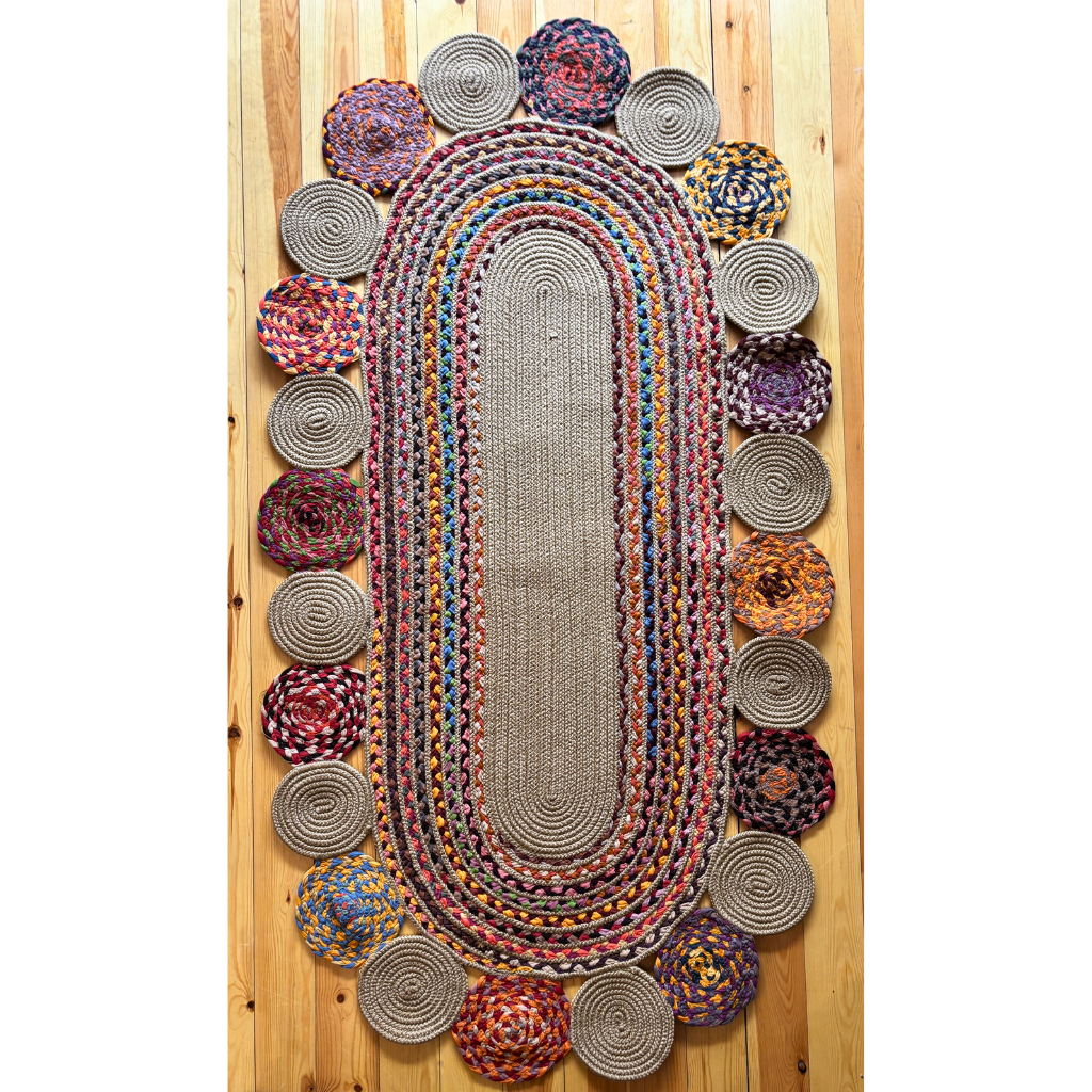 Χαλί από πλεγμένη γιούτα