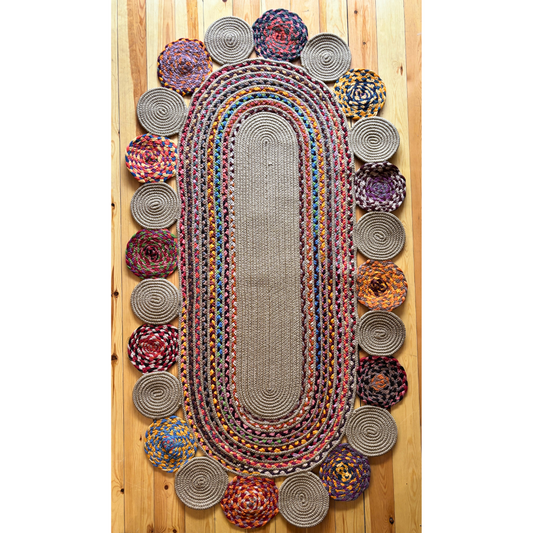 Χαλί από πλεγμένη γιούτα