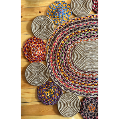 Χαλί από πλεγμένη γιούτα