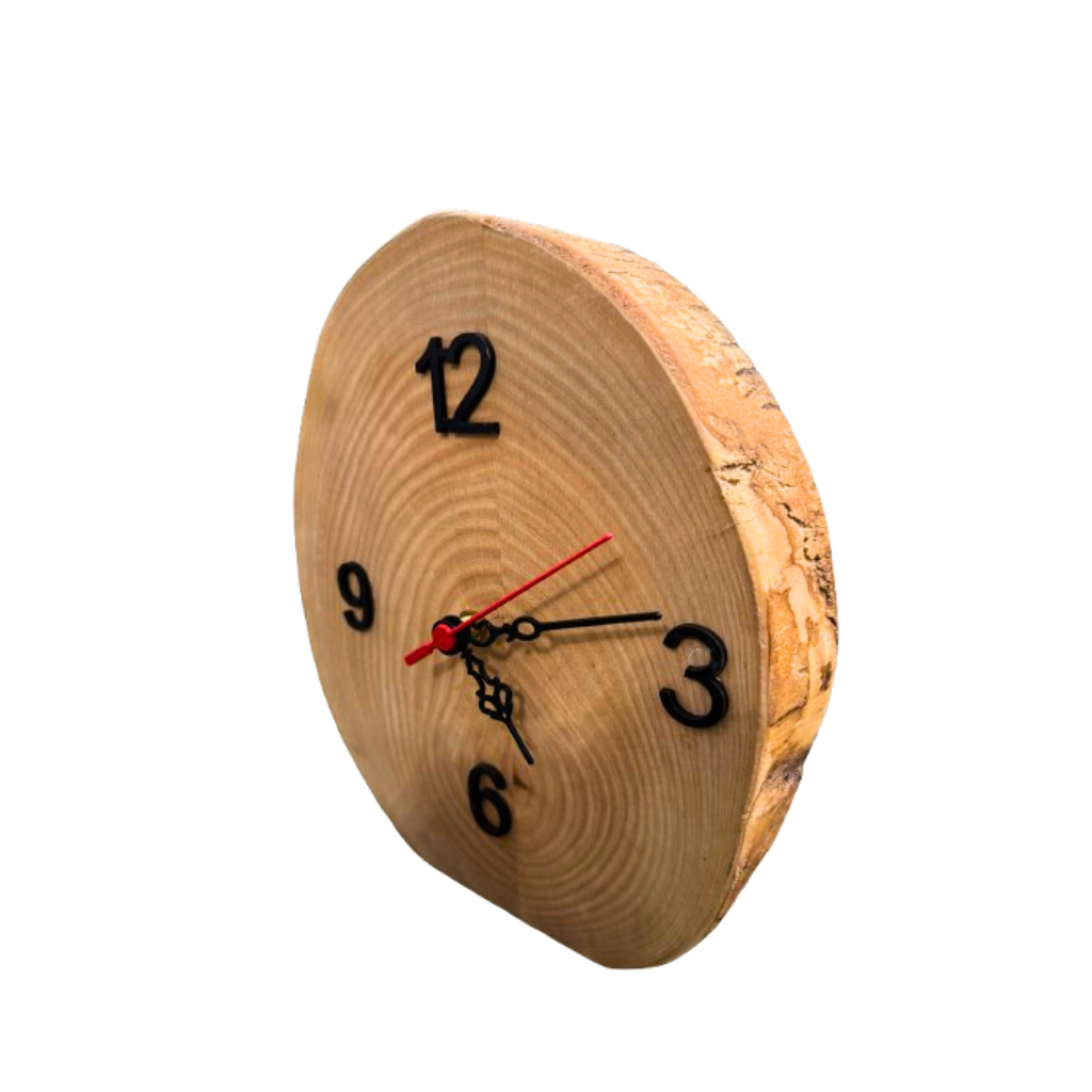 Ρολόι επιτραπέζιο από ξύλο καστανιάς