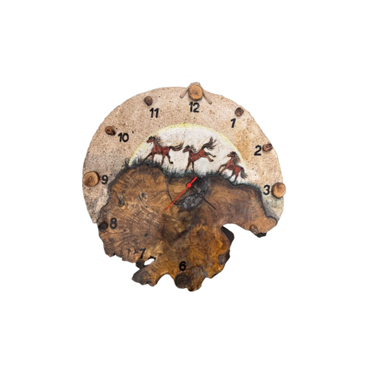Κεραμικό ρολόι "Άλογα"