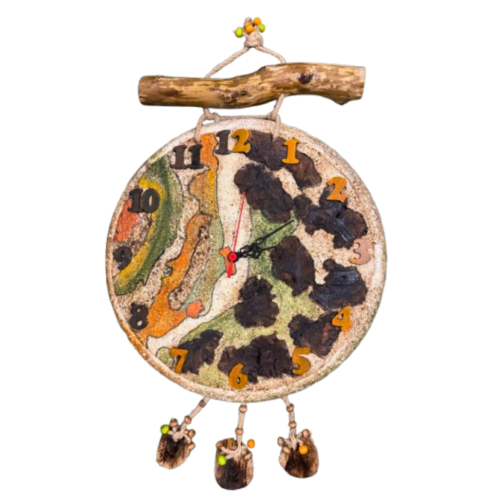 Κεραμικό ρολόι "Φθινοπωρινος Άνεμος"