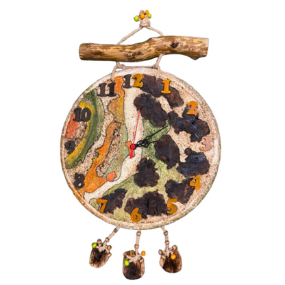 Κεραμικό ρολόι "Φθινοπωρινος Άνεμος"