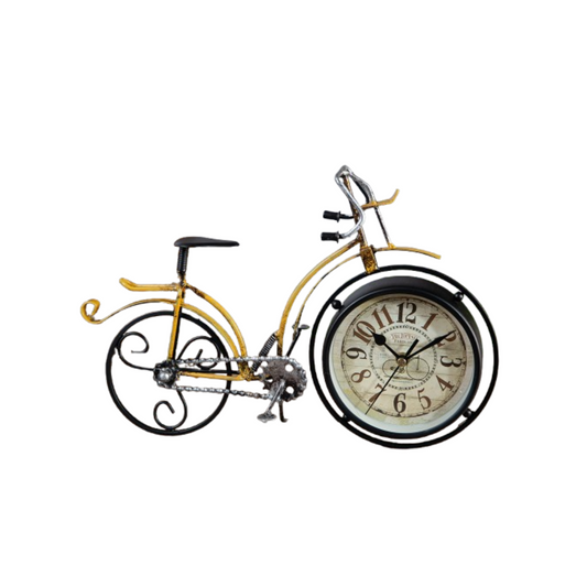 Επιτραπέζιο μεταλλικό ρολόι ποδήλατο