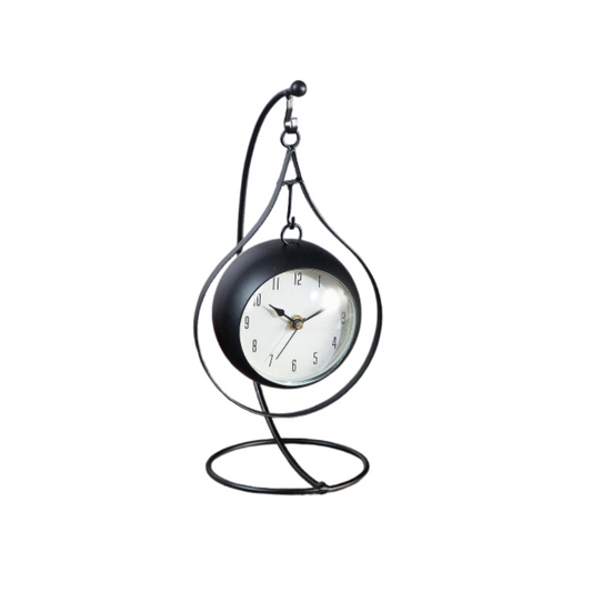 Επιτραπέζιο μεταλλικό ρολόι κούνια