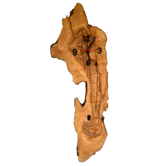 Ρολόι Τοίχου από Ρίζα Ελιάς