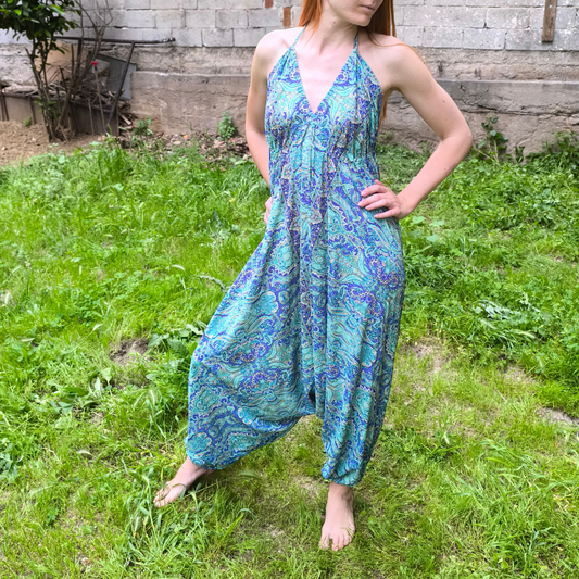 Ολόσωμη φόρμα μακριά με δέσιμο στο λαιμό/πλάτη και ανοιχτή πλάτη