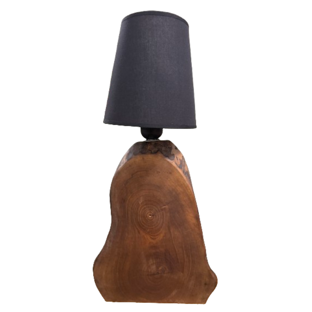 Επιτραπέζιο Φωτιστικό από Ξύλο Καρυδιάς
