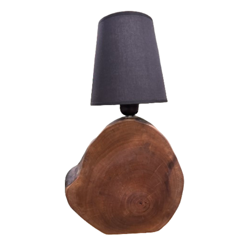 Επιτραπέζιο Φωτιστικό από Ξύλο Καρυδιάς