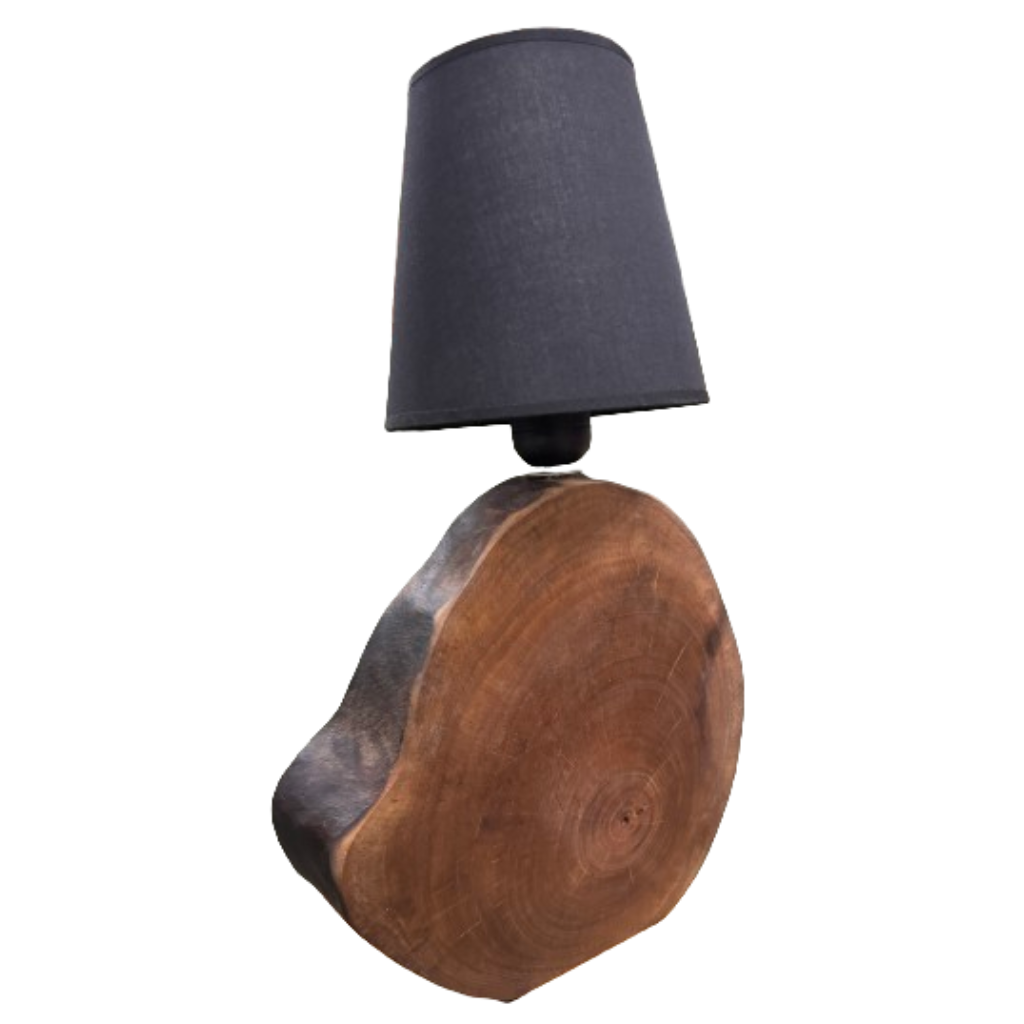 Επιτραπέζιο Φωτιστικό από Ξύλο Καρυδιάς
