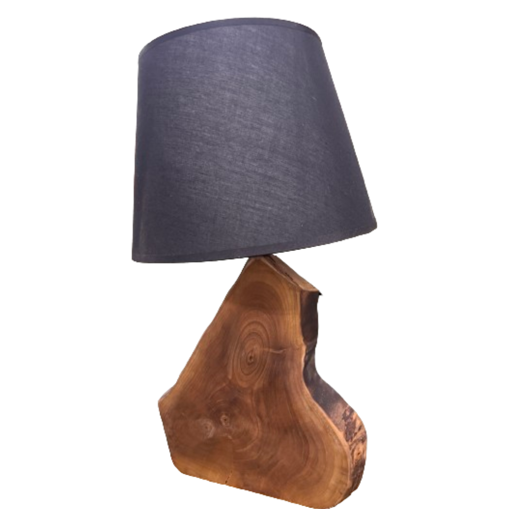 Επιτραπέζιο Φωτιστικό από Ξύλο Καρυδιάς