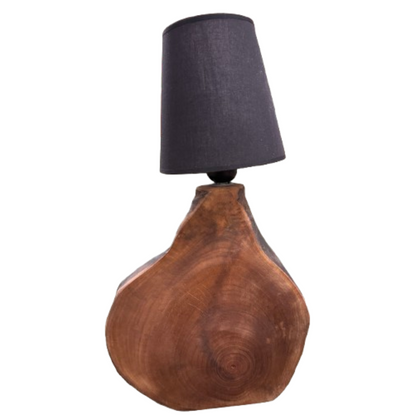 Επιτραπέζιο Φωτιστικό από Ξύλο Καρυδιάς