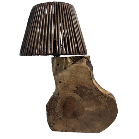 Επιτραπέζιο Φωτιστικό από Ξύλο Ελιάς