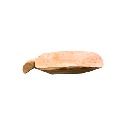 Ρετρό διακοσμητική πιατέλα με όψη ακατέργαστου ξύλου