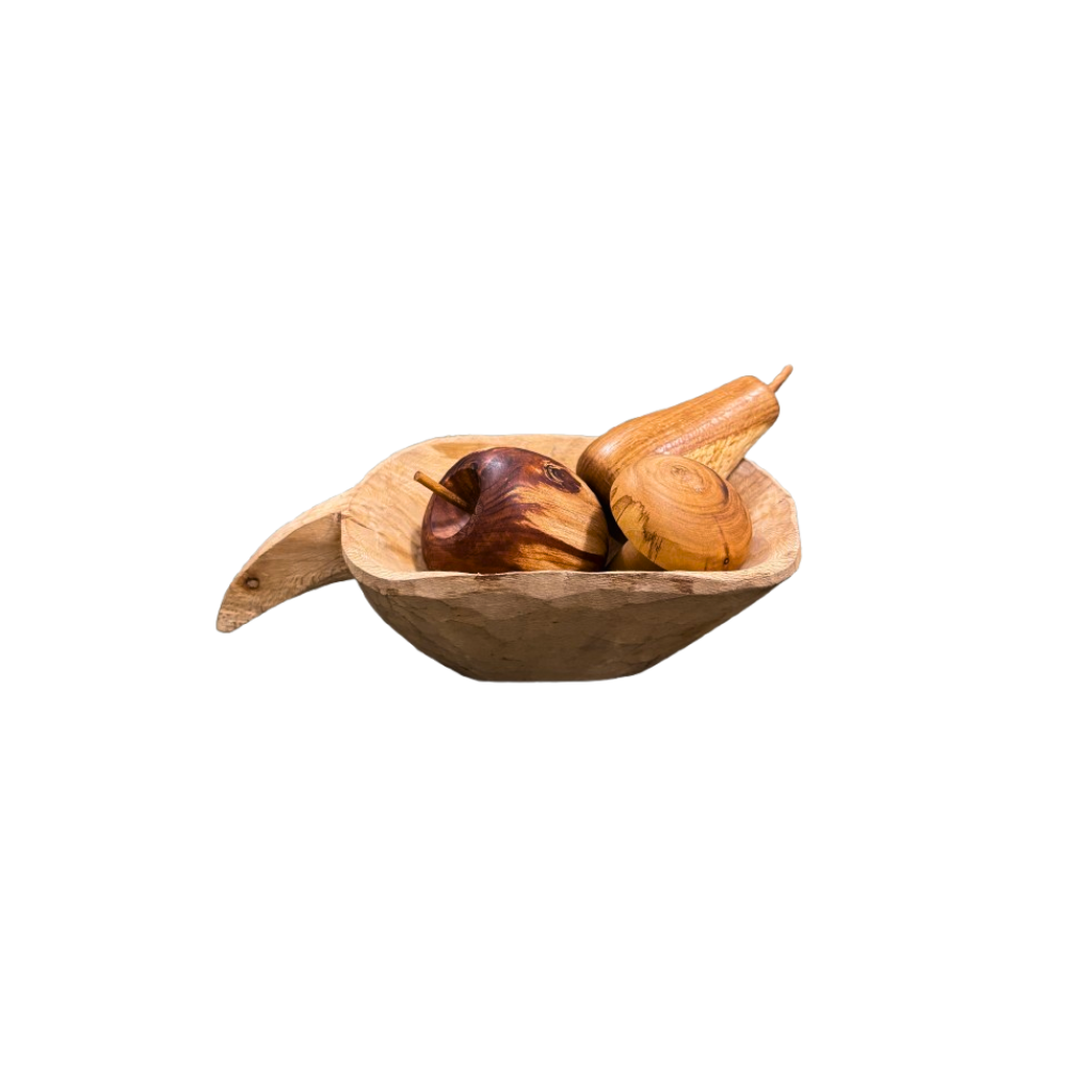 Ρετρό διακοσμητική πιατέλα με όψη ακατέργαστου ξύλου