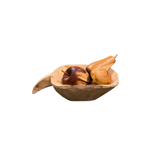 Ρετρό διακοσμητική πιατέλα με όψη ακατέργαστου ξύλου