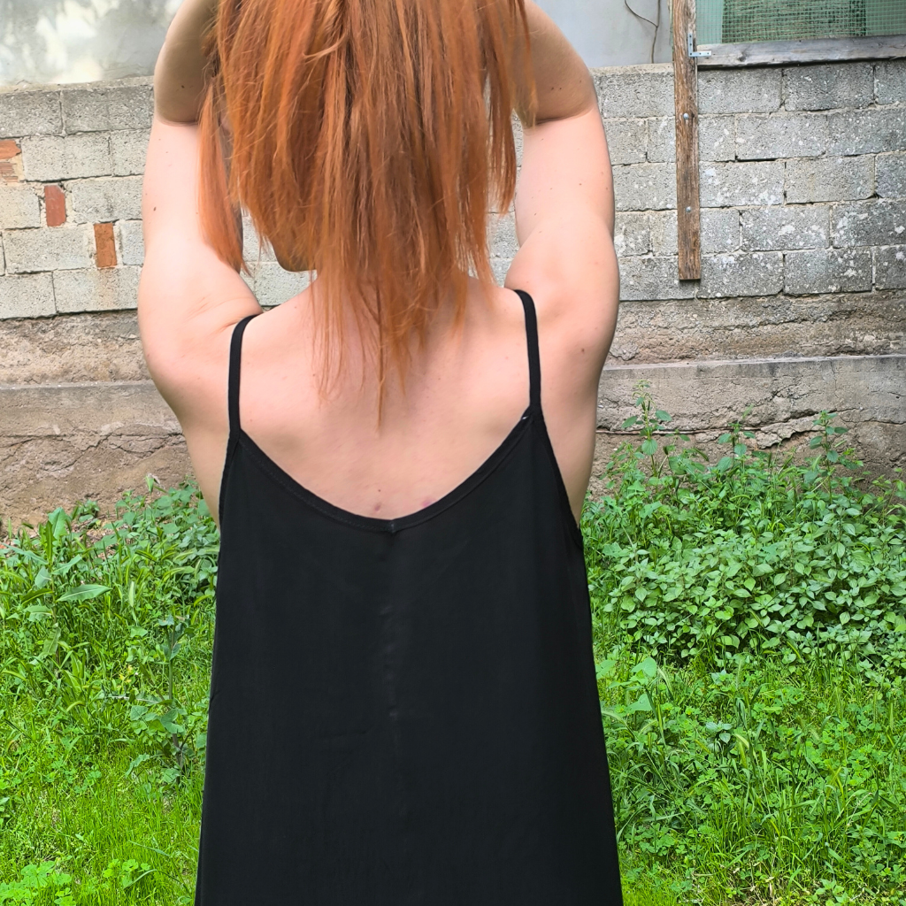 Φόρεμα closs μακρύ με ραντάκι