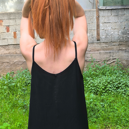 Φόρεμα closs μακρύ με ραντάκι