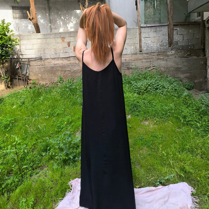 Φόρεμα closs μακρύ με ραντάκι