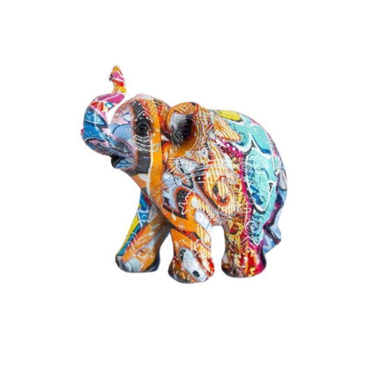 Διακοσμητικός πολύχρωμος ελέφαντας μεγάλος