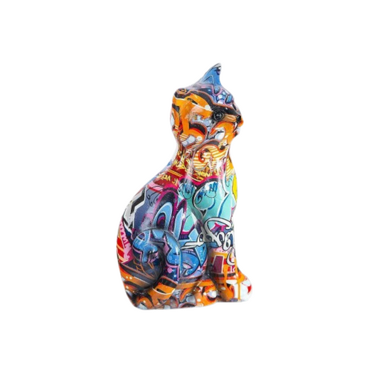Διακοσμητικό πολύχρωμο γατάκι μεγάλο