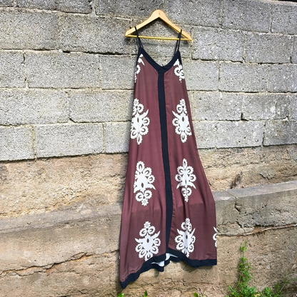 Φόρεμα closs μακρύ με ραντάκι