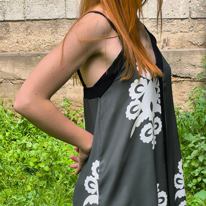 Φόρεμα closs μακρύ με ραντάκι