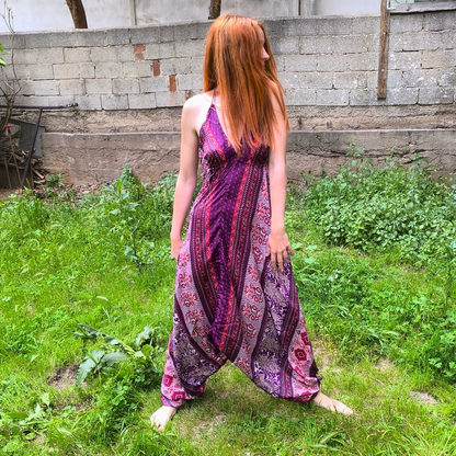 Ολόσωμη φόρμα μακριά με δέσιμο στο λαιμό/πλάτη και ανοιχτή πλάτη