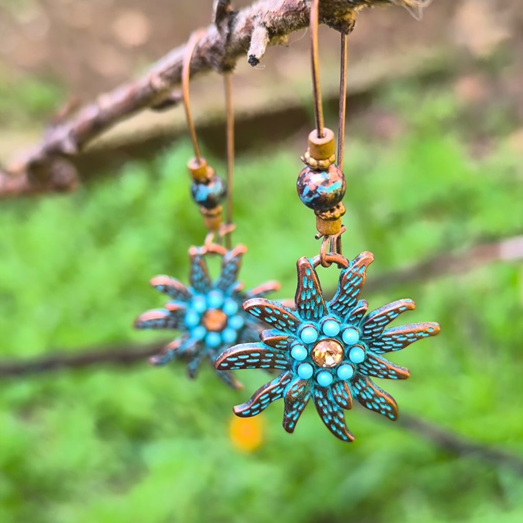 Sunflower earrings