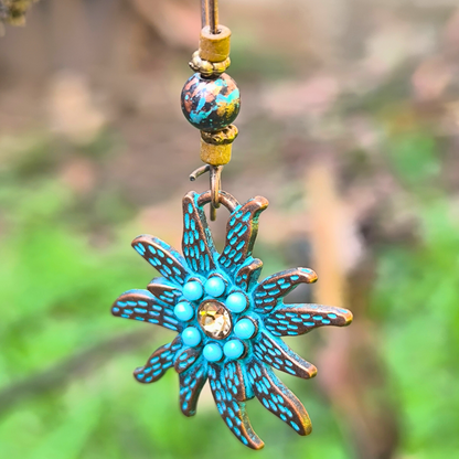 Sunflower earrings