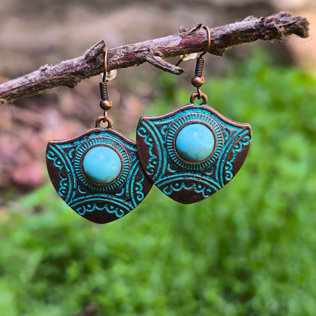 Green soul earings