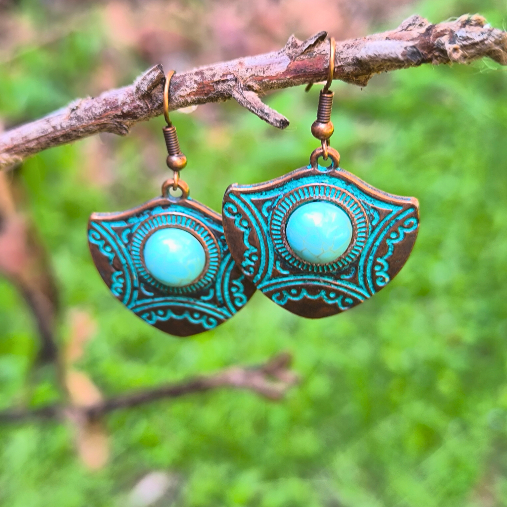 Green soul earings