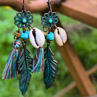 Sea feather earings