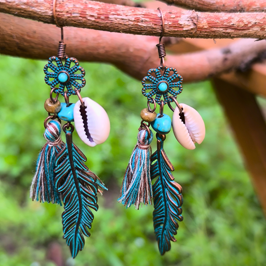 Sea feather earings