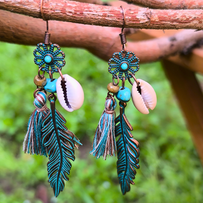 Sea feather earings