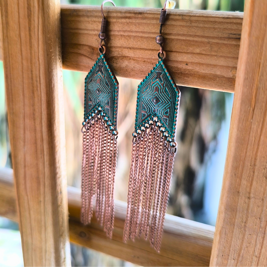 Boho rain earings