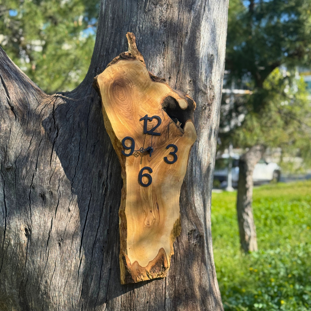 Ρολόι τοίχου από Ρίζα Ελιάς