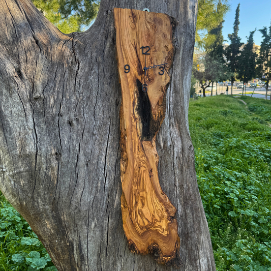 Ρολόι τοίχου από Ρίζα Ελιάς