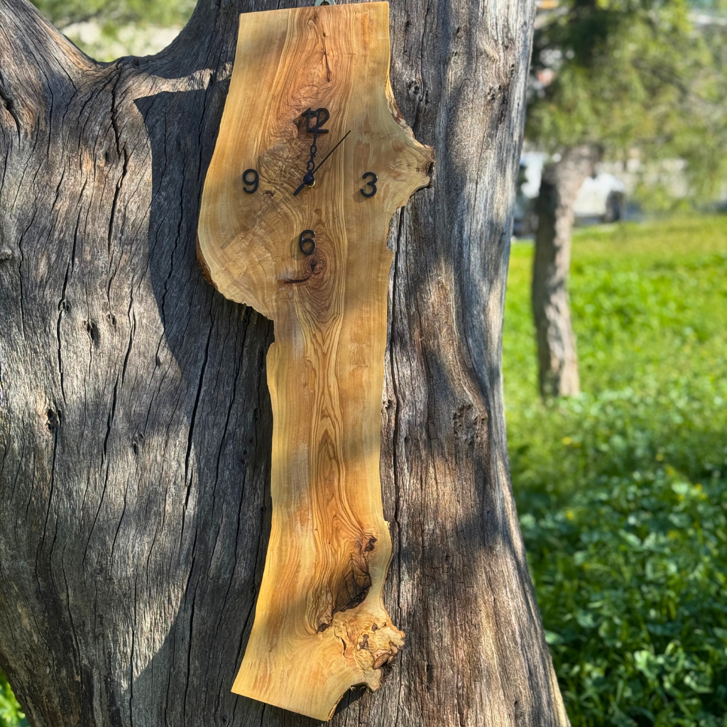 Ρολόι τοίχου από Ρίζα Ελιάς