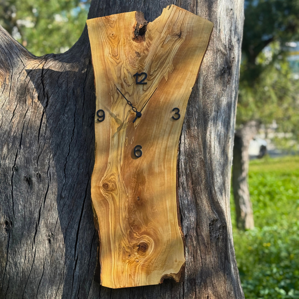 Ρολόι τοίχου από Ρίζα Ελιάς