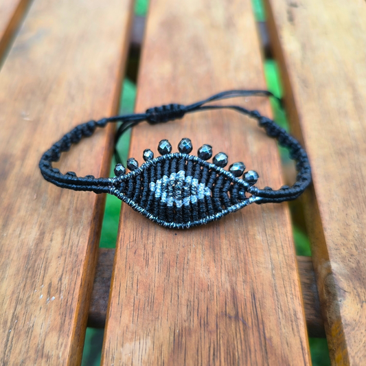 Evil eye macrame