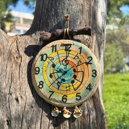 Κεραμικό ρολόι "Νότες"