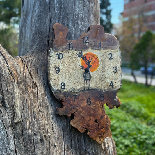 Κεραμικό ρολόι "Ελάφι"