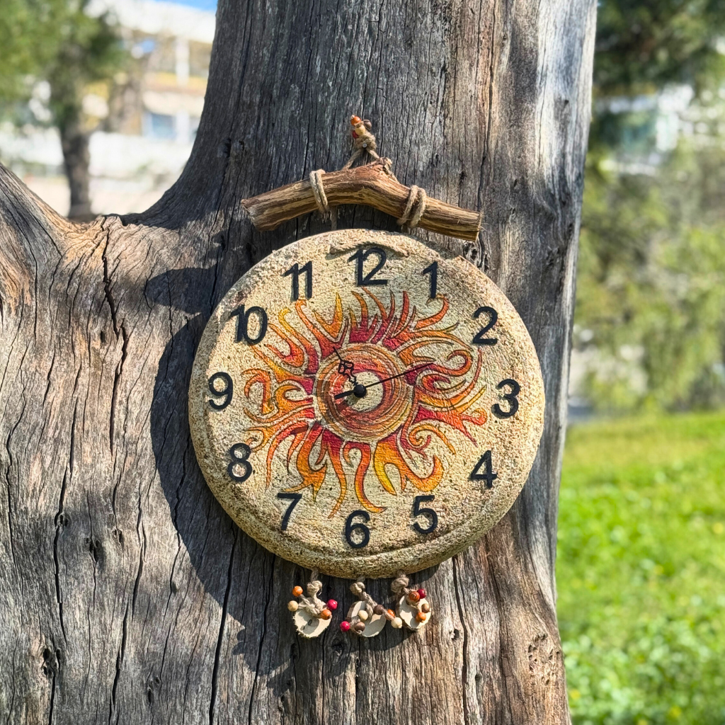 Κεραμικό ρολόι "Ήλιος"